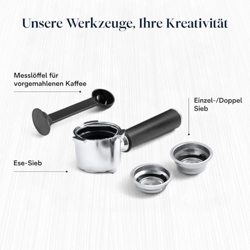 De'Longhi Dedica Style EC685.M – Kompakte Siebträgermaschine, 15 Bar, Milchaufschäumer, Metall